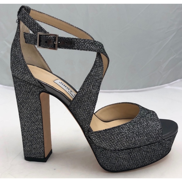 New Jimmy Choo April Sandals/Heels SZ 35.5 - Picture 3 of 8